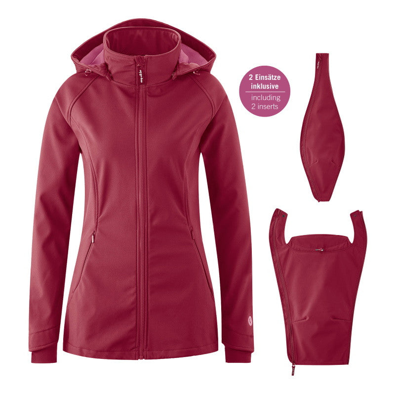 Mamalila Softshell Babywearing Jacket Allrounder - Berry